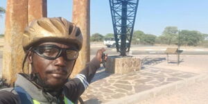 Otieno Wakake posing for a photo in August 2021.