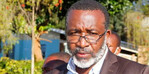 Meru Senator Mithika Linturi speaking during a past media briefing.