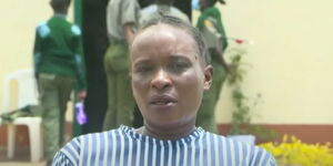 Convict Sylvia Wanjiku speaking to  NjerainīCitū inside Naivasha Women's Prison.