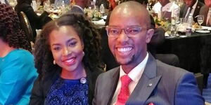 Gospel Singer Joyce Omondi alongside Citizen TV news anchor Waihiga Mwaura.
