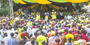 Deputy President William Ruto addresses a rally in Vihiga County on Wednesday, July 13, 2022.