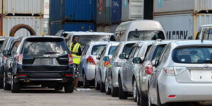 File image of cars pictured at the Port of Mombasa