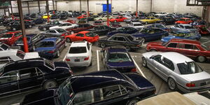 A picture of cars in auction sale
