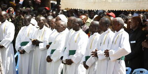 Catholic priests during a past event