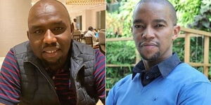 Elgeyo Marakwet Senator Kipchumba Murkomen and Citizen TV journalist Waihiga Mwaura