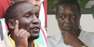A collage of Senate Leader of Majority Aaron Cheruiyot and Siaya Senator Oburu Odinga