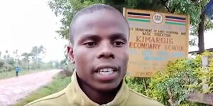 Dennis Cheruiyot, a student in Bomet County,  was listed among the most improved students 