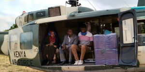 Teachers working in Boni Forest schools before they were airlifted on January 30, 2023