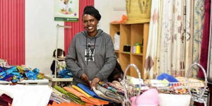 Charity Thuranira at her Samara Homes shop in Meru.