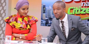 Citizen TV News Anchors Lulu Hassan (Left) and her husband Rashid Abdalla.