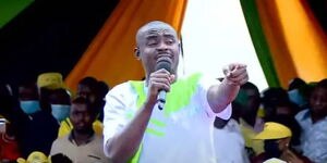 Kakamega Senator Cleophas Malala at the on Saturday, January 8, Eldoret Sports Club.