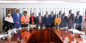 Council of Governors, MoH of Health officials and KMPDU staff during a consultative meeting held on January 4, 2023