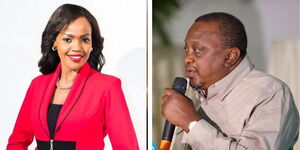 A Collage of Beatrice Marshall and Uhuru Kenyatta 