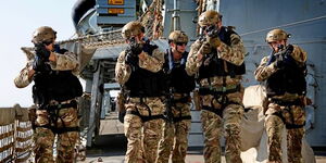 Commandos from the UK Royal Marines during a past operation