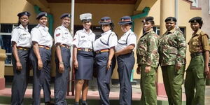 Female police officers in Kenya 