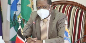 Council of Governors Chairman Martin Wambora pictured during the extra ordinary Council meeting held on April 19, 2021.