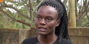 Criminology student Mary Kinuthia who attends Murang'a University.