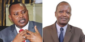 A collage image of former DCI boss George KInoti (left) and Massa Hamisi Salim (right).