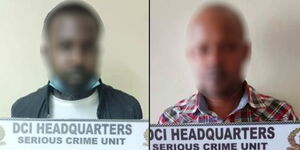 Two men arrested by DCI over claims of being fraudsters on Wednesday night, October 28, 2021.