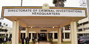 A file image of the entrance of the DCI headquarters along Kiambu road.