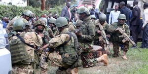 Security forces during an operation in Nairobi in January 2020