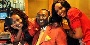 Capital FM investor Chris Kirubi at the station's studio