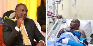 DP William Ruto visits Dennis Itumbi at the Nairobi Hospital