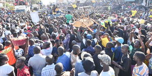 DP William Ruto meeting with residents of Migori County on November 11, 2021.