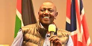 DP Ruto speaks at Holiday Inn Hotel on March 7, 2022 in London during his UK tour. 