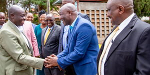 DP Rigathi Gachagua being welcome at Karatina Catholic Parish on Sunday November 20, 2022