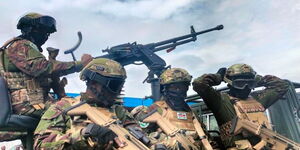 Kenya Defence Forces (KDF) in a peacekeeping mission in Democratic Republic of Congo (DRC) on Wednesday November 16, 2022