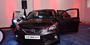 The front section of the new Toyota Starlet