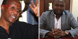 Economist David Ndii (left) and lawyer Donald Kipkorir