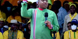 Nominated Member of Parliament David Sankok on Saturday, January 8, at the Eldoret Sports Club.