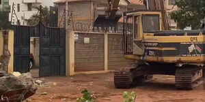 Demolitions at Ruaka town to pave way for the expansion of the Ksh17 billion Wstern Bypass.