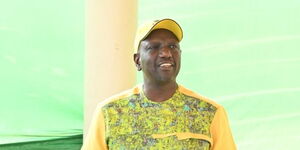 Deputy President William Ruto addresses delegates on Wednesday, April 27, 2022.