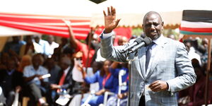 Deputy President William Ruto addressing a gathering, February 17, 2020.