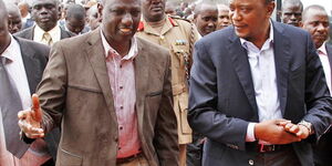 Deputy President William Ruto and President Uhuru Kenyatta.