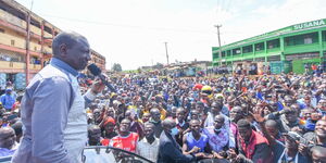 Deputy President William Ruto in Migori on Saturday, September 25, 2021