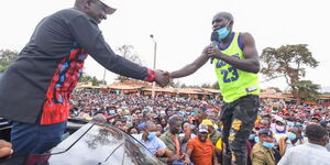 Deputy President William Ruto in Awendo, Migori County on Saturday, September 25, 2021