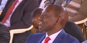 Deputy President William Ruto pictured at the Full Gospel Gatunduri Church in Embu on February 23, 2020.