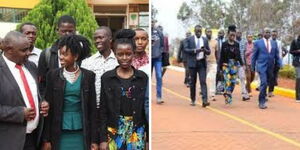Diana Chepkemoi on her first day at Meru University on Wednesday September 14, 2022