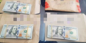 An image of stolen cash