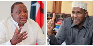 President Uhuru Kenyatta(left) and former Majority leader, Aden Duale(Right)