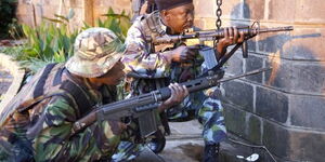 Police on standby to confront attackers at the Dusit D2 terrorist attack