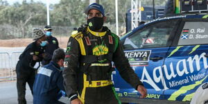 Onkar Rai during the World Rally Championships race on Sunday, June 27.