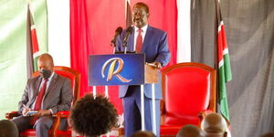Orange Democratic Movement (ODM) leader Raila Odinga in Nakuru on August 17, 2021