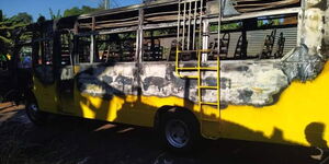 Lions school bus was torched by angry Embu residents on Monday, August 23.