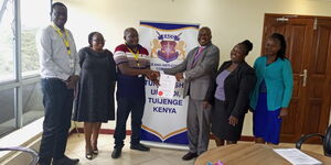 EACC Nakuru boss receives a title deed for Kerio Hospital surrendered by two doctors