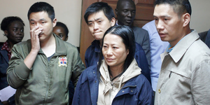 4 Chinese accused of assaulting a Kenyan in a restaurant appearing in court on February 13